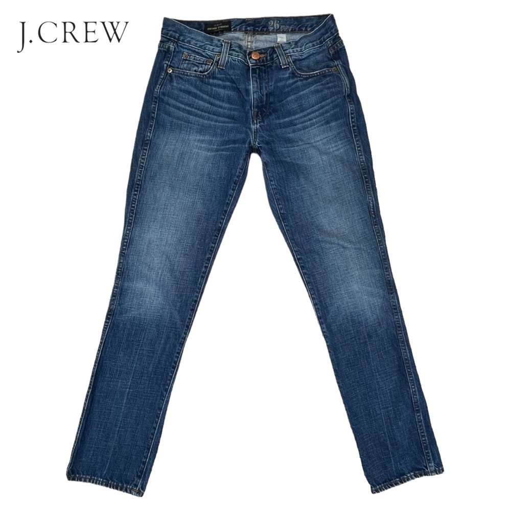 J. Crew | Women 26 Regular‎ | Vintage Straight Blue Denim Jeans 100% Cotton